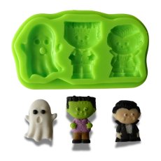 Forma silikonowa Halloween – Wampir, duch i Frankenstein