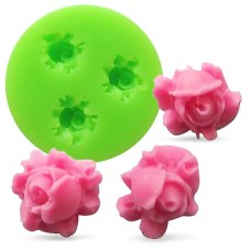 Silikónová formička – Tri mini ružičky