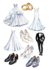 Jedlý papír Svatební kolekce - Moderní móda