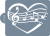 Szablon cukierniczy (Stencil) Muzyczne serce