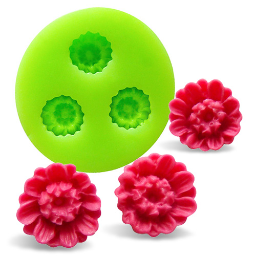 Forma silikonowa trzy kwiaty