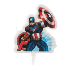 Tortová sviečka Kapitán Amerika (7,5 cm) – Avenger