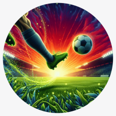 Wydruk jadalny – Stadion piłkarski: Decydujący gol