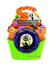 Papierowe papilotki do muffinów Halloween – 50 szt.