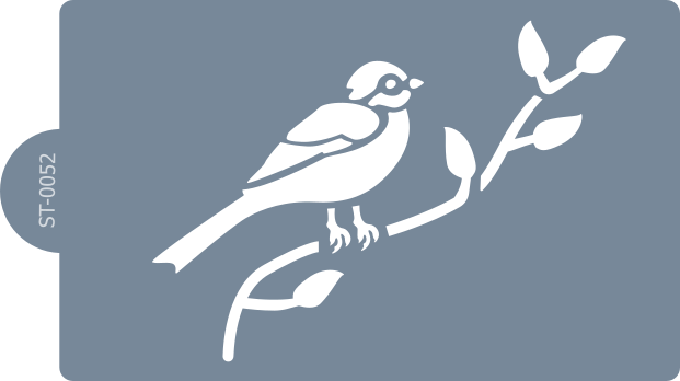 Szablon cukierniczy (Stencil) Śpiew na gałązce