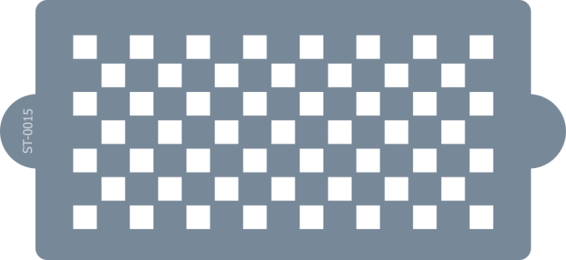 Cukrárska šablóna (Stencil) Šachovnica