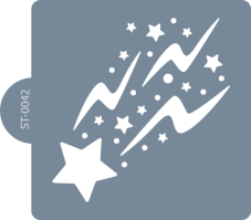 Szablon cukierniczy (Stencil) Gwiazda i pioruny