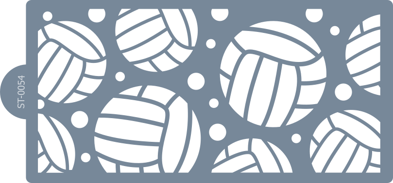 Cukrářská šablona (Stencil) Volejbalové míče