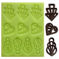 Forma silikonowa – Filigrany czekoladowe III