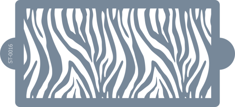 Cukrárska šablóna (Stencil) Plynulé línie