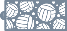 Szablon cukierniczy (Stencil) Piłki siatkarskie