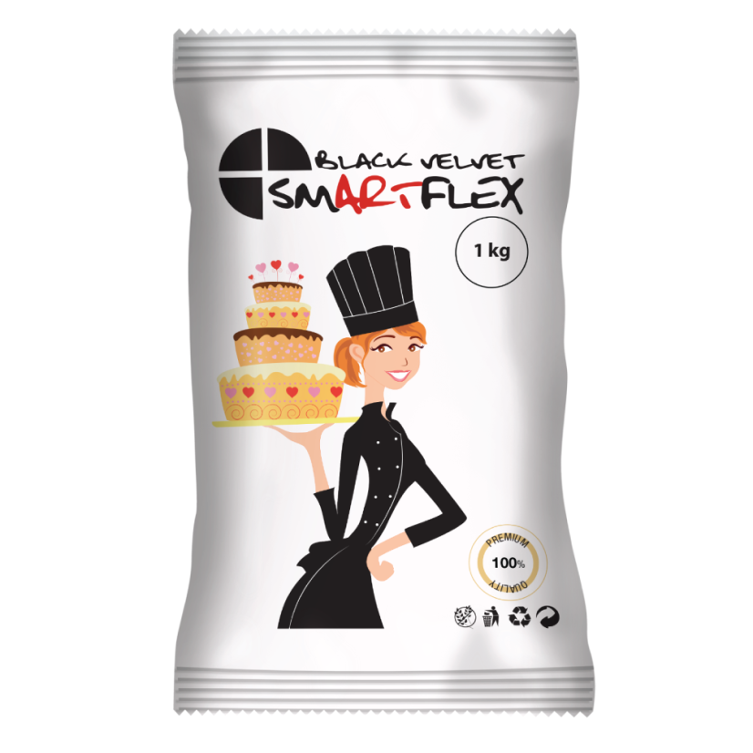 Czarna masa cukrowa Smartflex Velvet Wanilia – 1 kg
