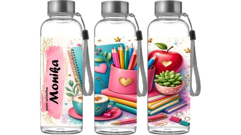 Butelka tritanowa dla nauczycielki z imieniem na zamówienie 500 ml