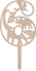 Tortový zápich Číslica s dinosaurom