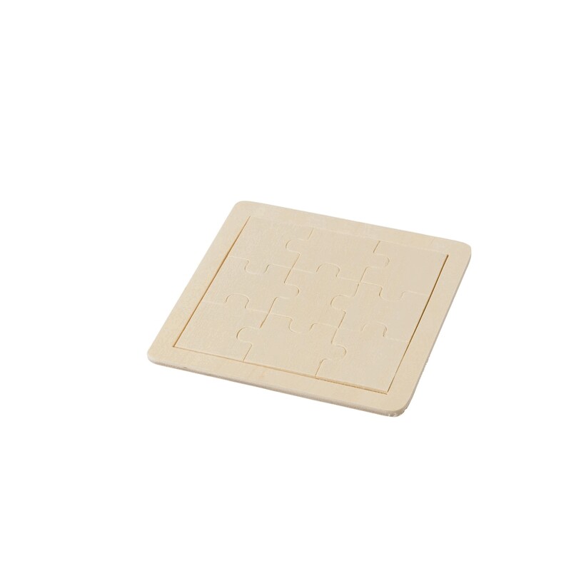 Dřevěné puzzle s vlastním potiskem - 9 dílků (15x15 cm)