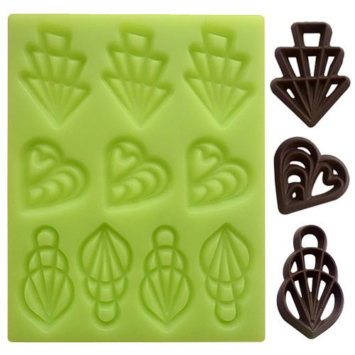 Forma silikonowa – Filigrany czekoladowe III