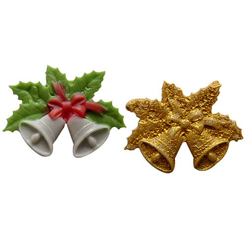 Forma silikonowa Świąteczne dzwoneczki i listki