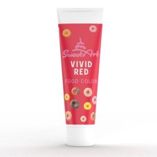 Barwnik spożywczy w żelu SweetArt - Vivid Red (30 g)