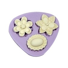 Silikónová formička - ozdobné gombíky (83x75 mm)