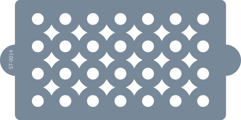 Cukrářská šablona (Stencil) Geometrické kruhy