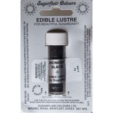 Jadalna farba proszkowa Sugarflair Midnight Black