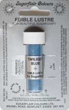 Sugarflair jedlá prachová farba s perleťou – Twilight Blue
