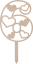 Dortový zápich Číslovka s ♥ (Srdce)
