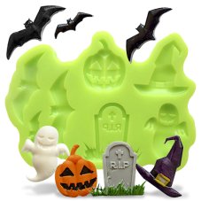 Silikónová formička – Halloween IV: Strašidelný cintorín