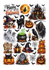 Jadalny wydruk Halloween – straszny zestaw A4
