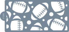 Szablon cukierniczy (Stencil) Wzór piłki do rugby