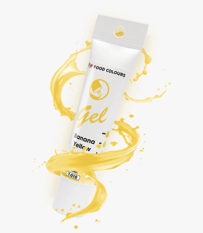 Barwnik spożywczy w żelu Food Colours – Żółty (30g)
