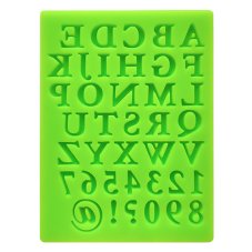 Silikonowa forma  alfabet z cyframi