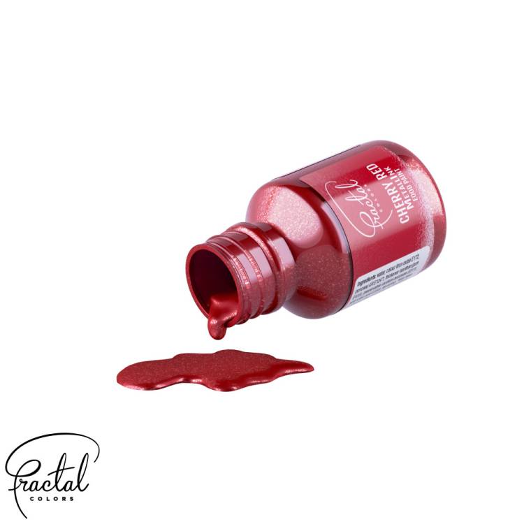 Farba metaliczna w płynie Fractal – Cherry Red (30 ml)