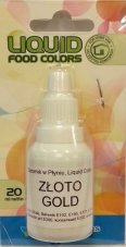 airbrush perletova barva tekuta food colours gold 20 ml zlata