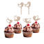 Cupcake zápichy Vtáčiky (Set 6 ks)