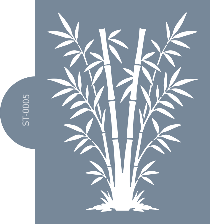 Cukrárska šablóna (Stencil) Bambus