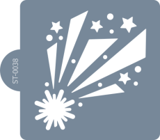 Cukrářská šablona (Stencil) Padající hvězda