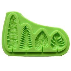 Forma silikonowa listki - 4 kształty