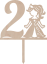 Dortový zápich Číslovka s princeznou