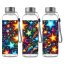 Butelka sportowa z Tritanu - Neonowe Gwiazdy (500 ml)