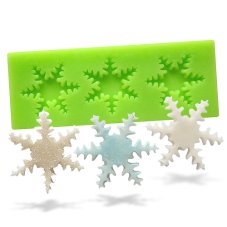 Silikónová formička – Tri vločky