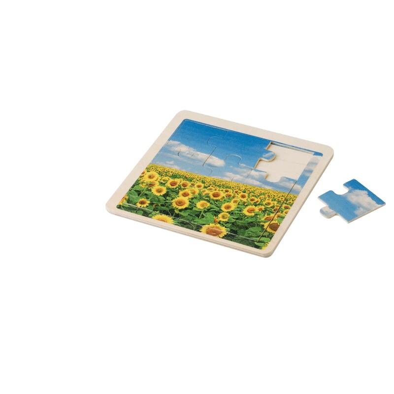 Dřevěné puzzle s vlastním potiskem - 9 dílků (15x15 cm)