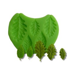 Silikónová formička – Listy, sada 5 veľkostí (102x80 mm)