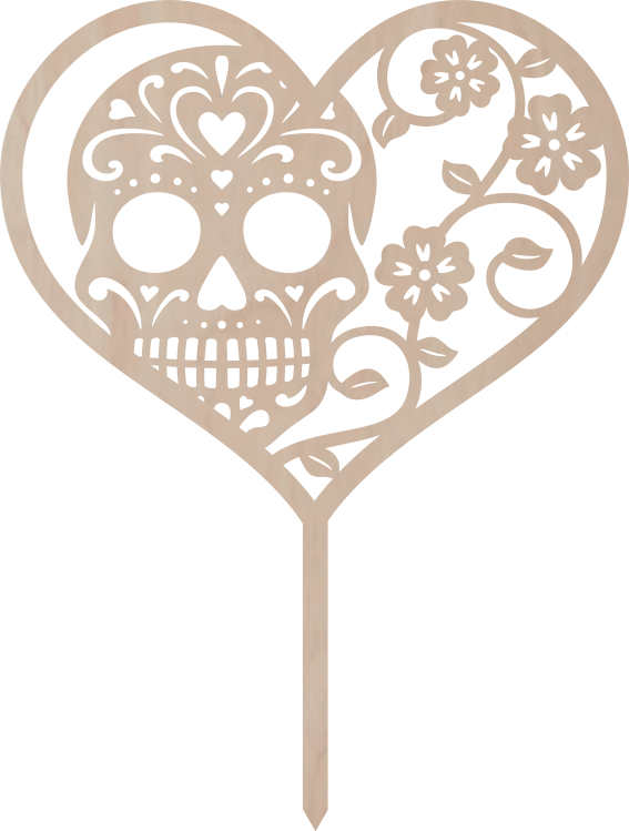 Drewniany topper – Nieśmiertelna Miłość