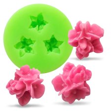 Silikonová formička – Tři kytičky