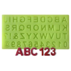 Forma silikonowa – Alfabet i cyfry