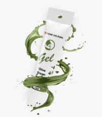 food colours gelova barva tuba olive green 30 g