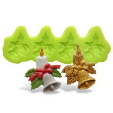 Forma silikonowa Świąteczny dzwoneczek ze świecą