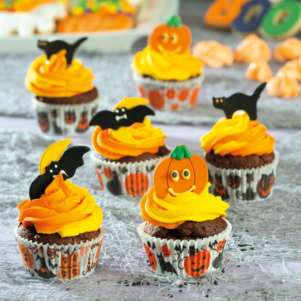 Papierowe babeczki Halloween