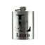 Piersiówka ze stali nierdzewnej z imieniem - Kwiatowy monogram (100 ml)